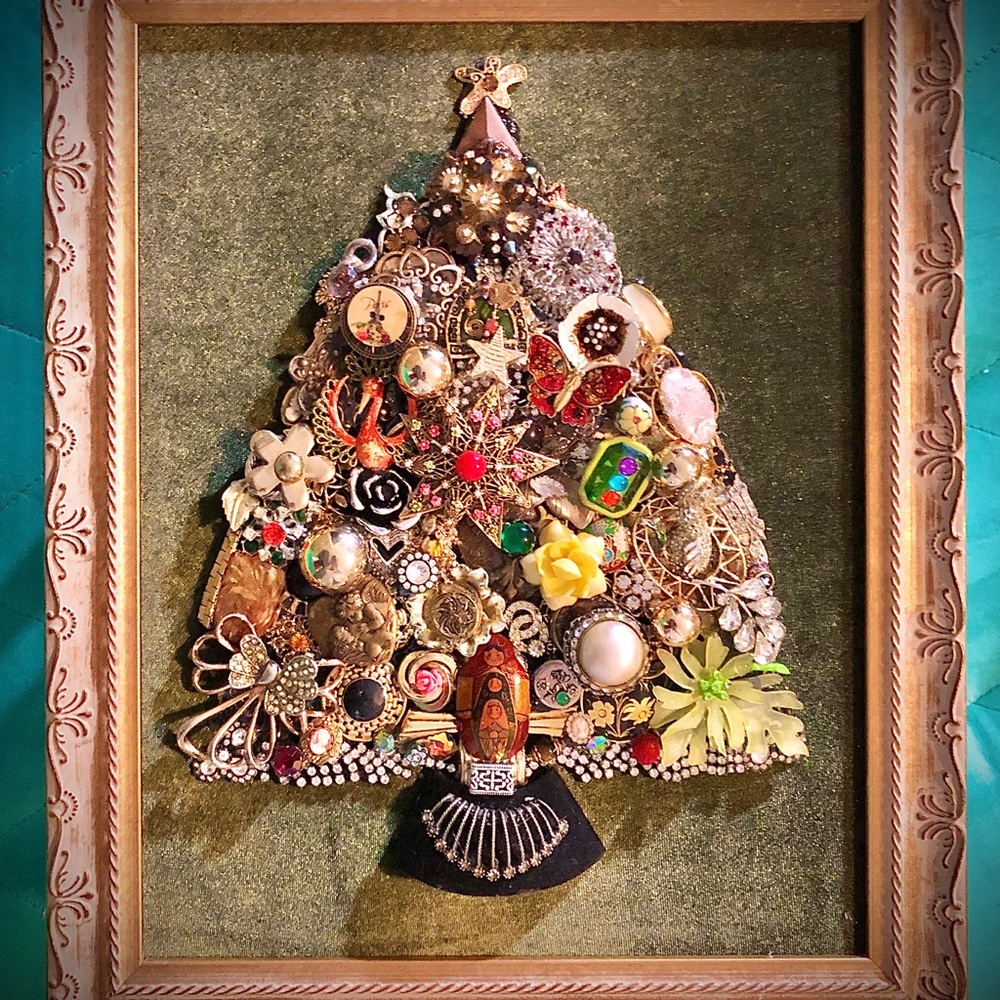Vintage Jewelry Mosaic - Babushkas Dream